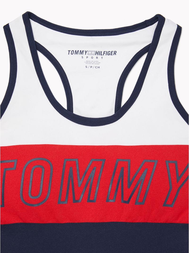 Női Tommy Hilfiger Tommy Flag Sports Melltartók Színes | HU 535BEX